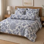 Blue Heritage Flat Sheet Set 4 Pieces